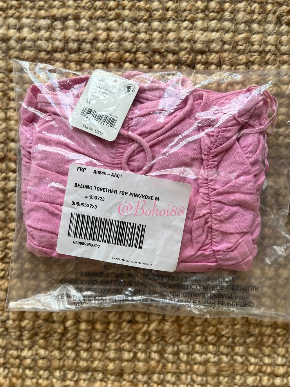 NWT Free People Together Ruched Crop Tank Top